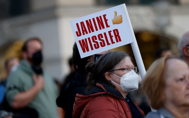 FILE PHOTO: Left wing party Die Linke campaigns in Munich