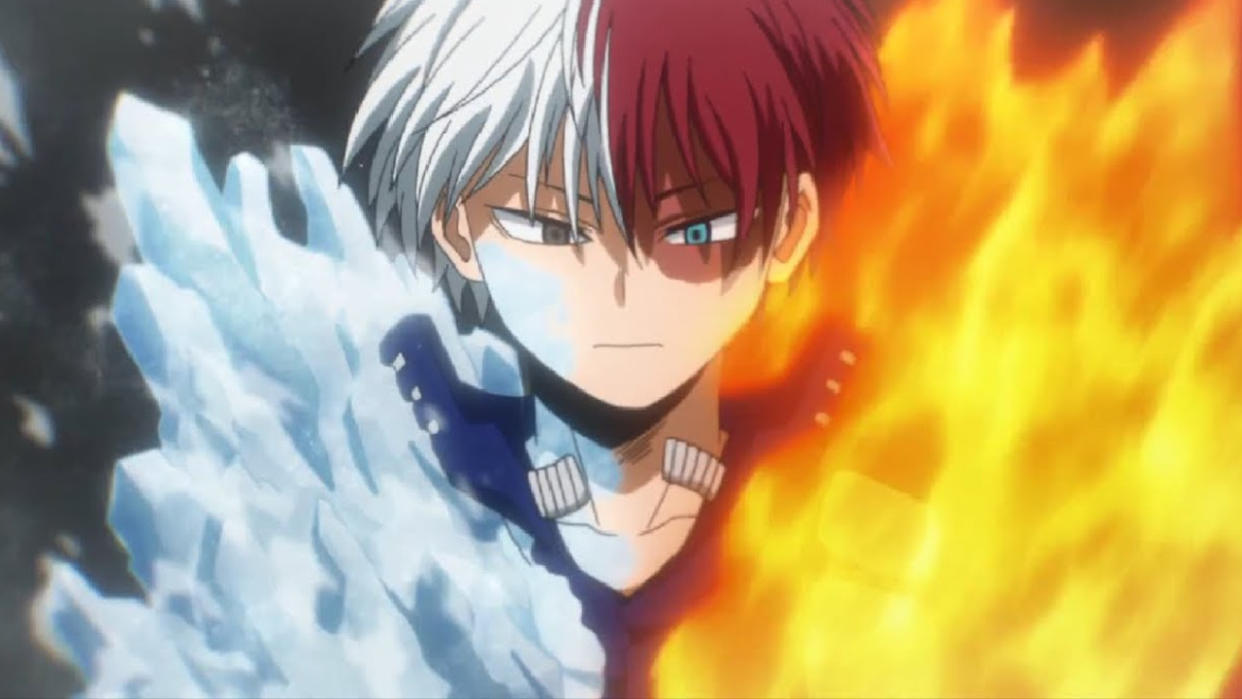  Shoto Todoroki in My Hero Academia. 