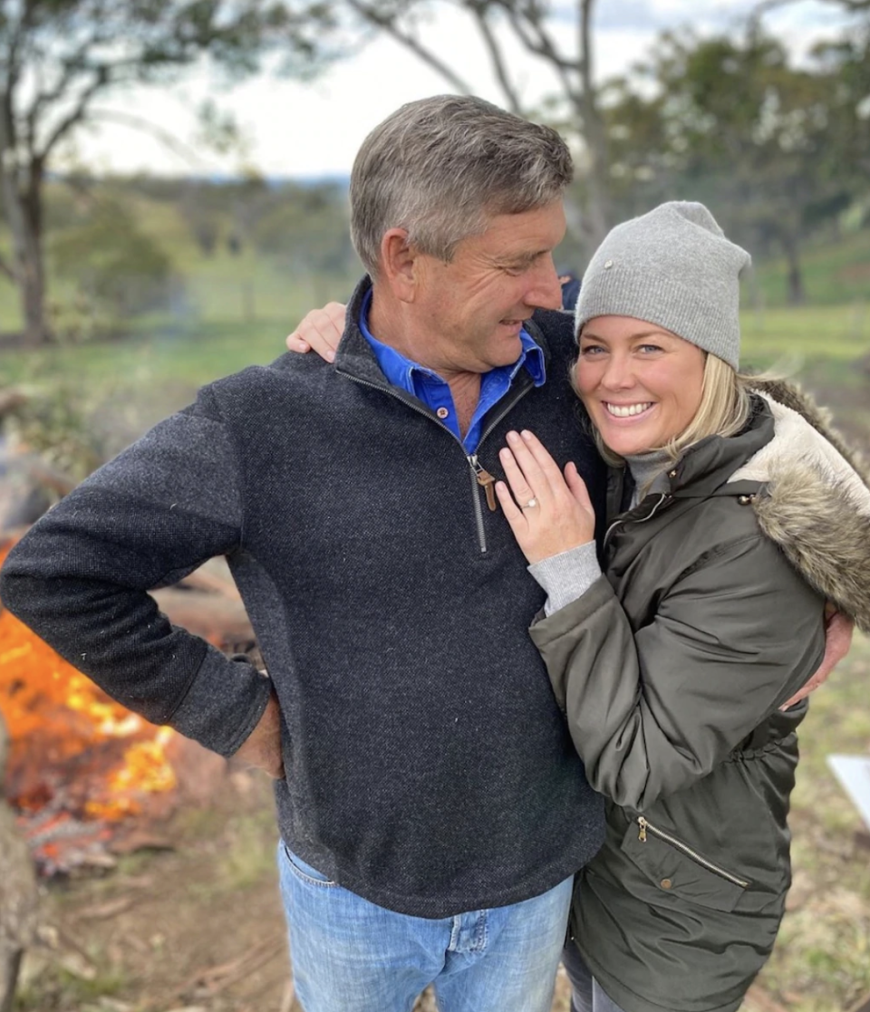 Samantha announced her engagement to Richard Lavender on Sunday. Photo: Instagram/Samantha Armytage