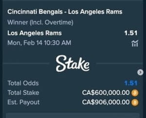 Bengals News: Drake places over $1 million in bets on Rams in