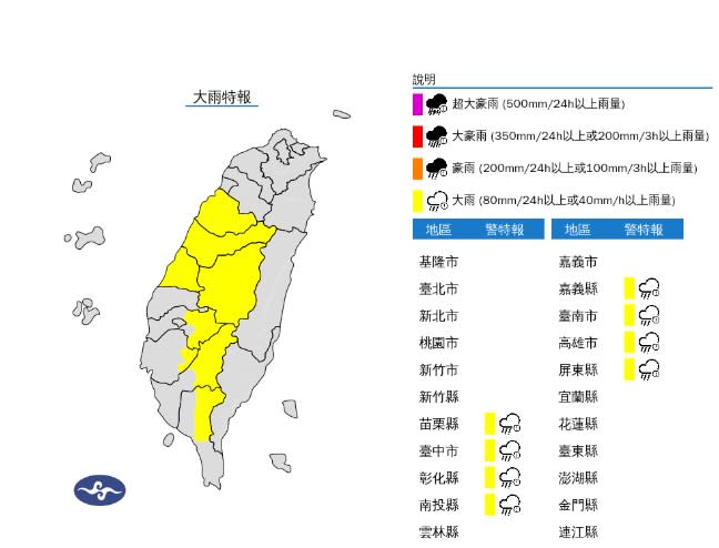 快新聞／西南風發威「雨彈來襲」！　8縣市大雨特報