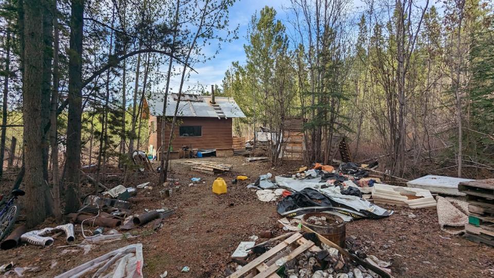 There was garbage all over the property when the couple moved in last summer.