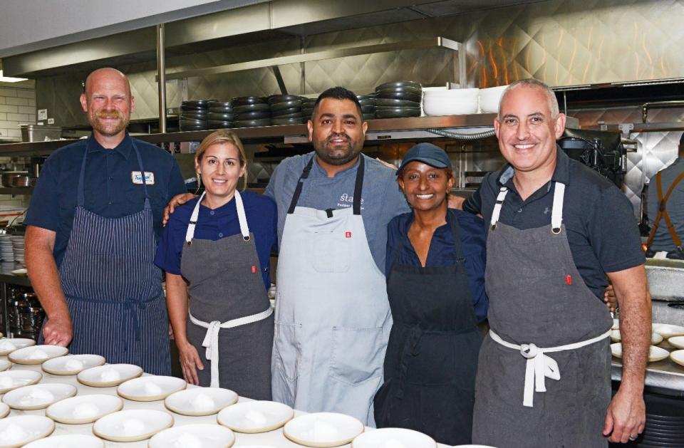 Meet the Palm Beach County semifinalists for a James Beard Award for "Best Chef" in the South, from left: Rick Mace, Cindy Bearman, Pushkar Marathe, Lojo Washington and Jeremy Bearman.