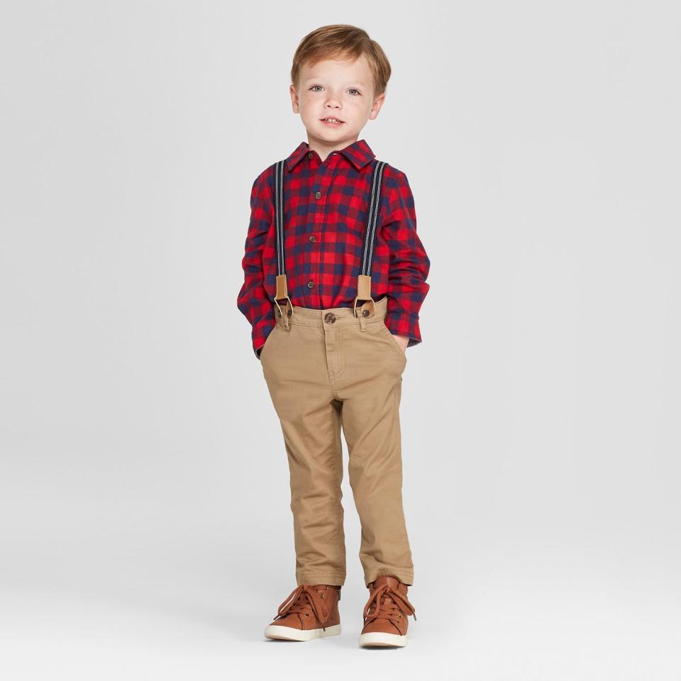 Cat & Jack 3pc Buffalo Plaid Outfit