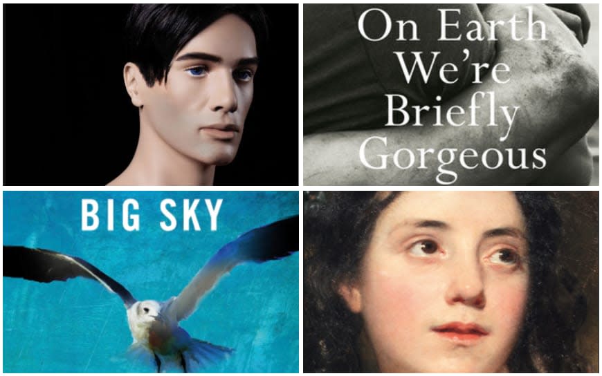 Clockwise from top left: Machines Like Me by Ian McEwan, On Earth We’re Briefly Gorgeous by Ocean Vuong, L.E.L. by Lucasta Miller, Big Sky (Jackson Brodie) by Kate Atkinson