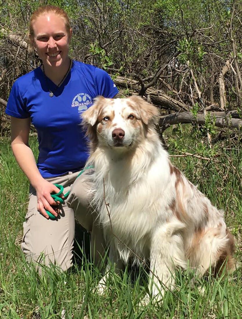 hero dog finds missing teen