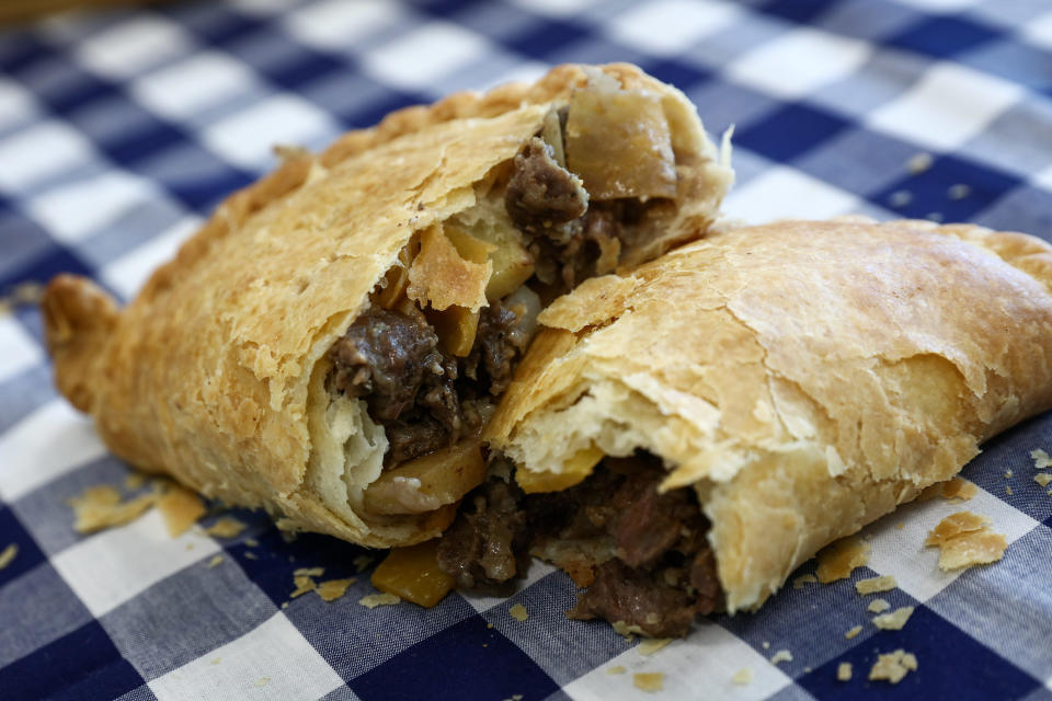 The iconic Cornish pasty is protected at the moment by EU laws (Simon Dawson/Bloomberg via Getty Images)