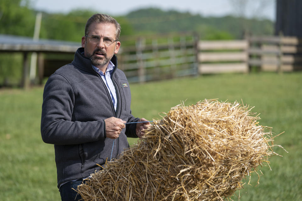 In this image released by Focus Features, Steve Carell appears in a scene from "Irresistible." (Daniel McFadden/Focus Features via AP)