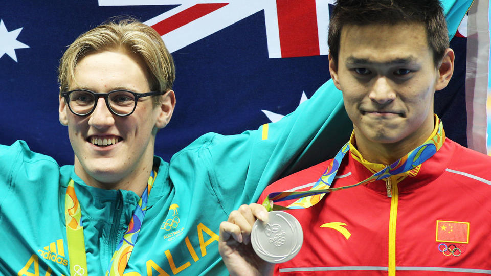 Mack Horton beat Sun Yang for gold at 2016 Olympics in Rio. (Photo by Tim Clayton/Corbis via Getty Images)