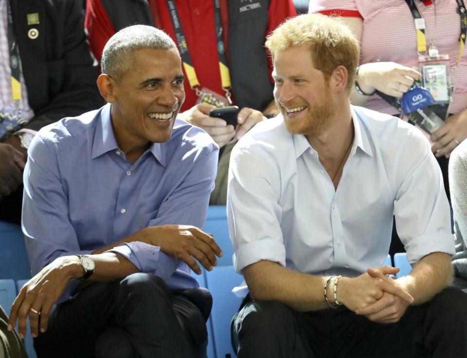 Harry and Obama watching the Invictus Games in Canada in September.