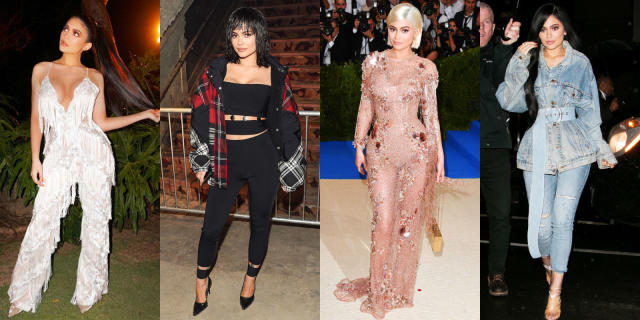 Kylie Jenner's 2-Toned Vintage Versace Top on Instagram