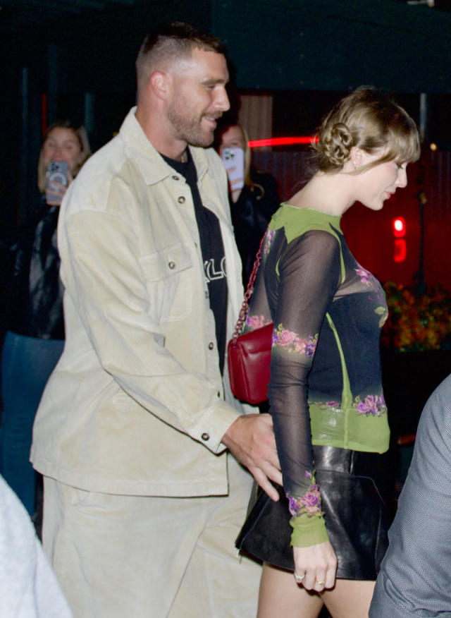 Taylor Swift Dons Louis Vuitton Boots for Date Night With Travis Kelce –  Footwear News