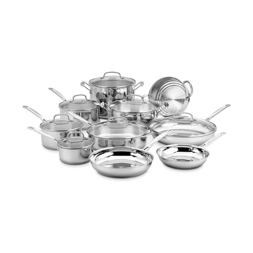 Cuisinart Chefs Classic 17-Piece Stainless Steel Cookware Set