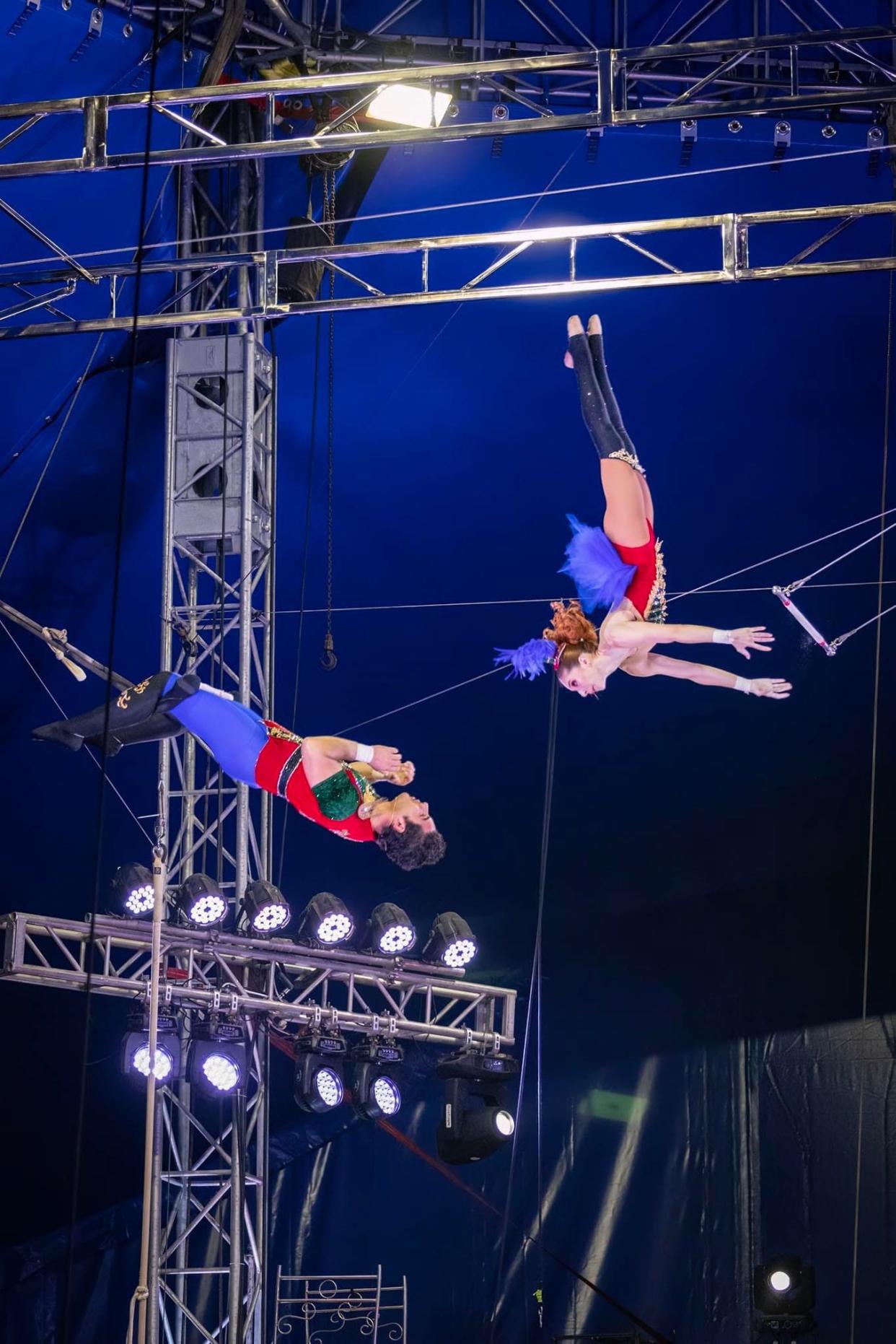 Circus Cabellero features flying trapeze acts and more in its Christmas-themed show in Simi Valley through Jan. 1.