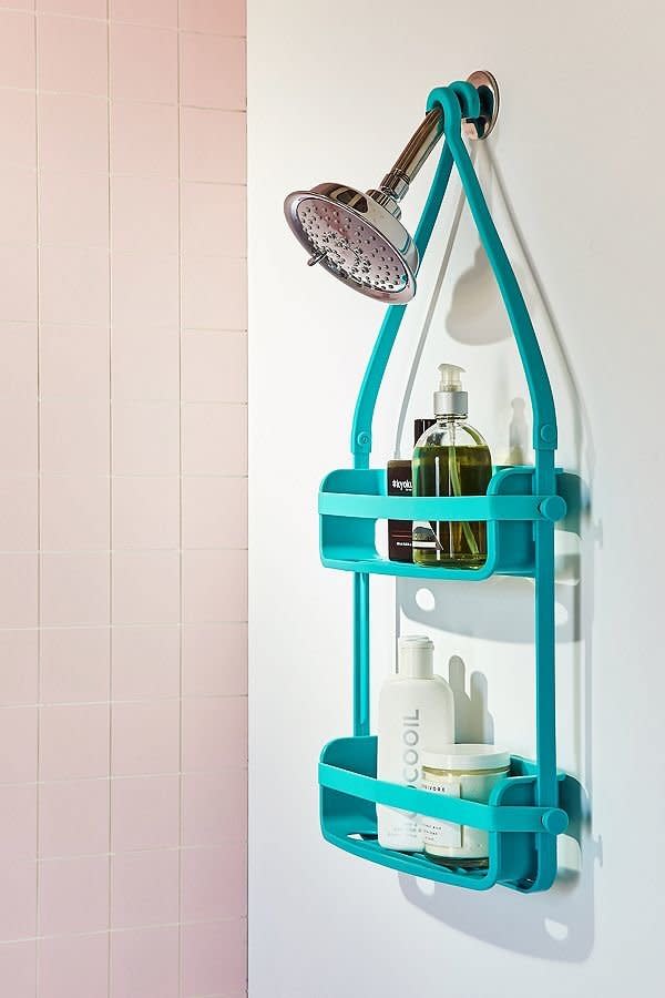 Get it <a href="https://www.urbanoutfitters.com/shop/preston-flex-shower-caddy?category=bathroom-accessories&amp;color=045" target="_blank">here</a> for $24.