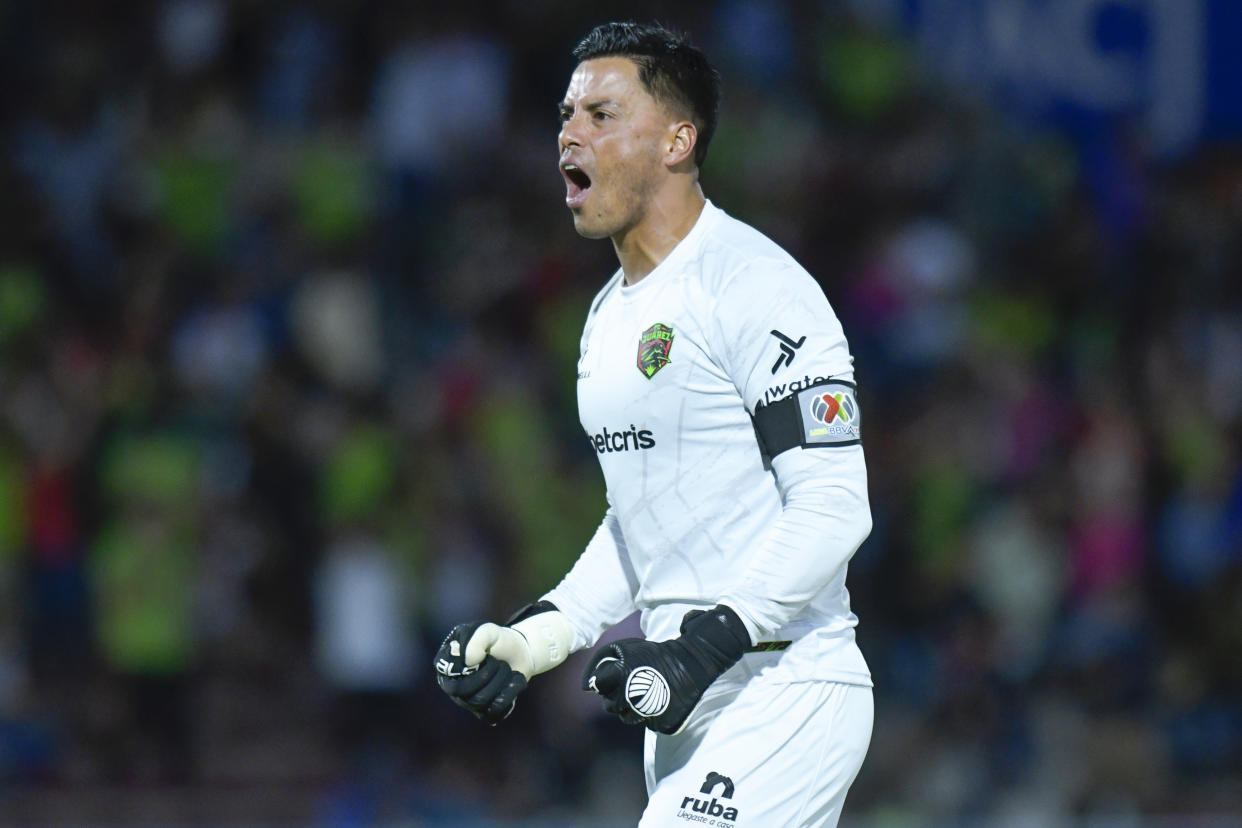 Alfredo Talavera en un partido con Juárez en agosto pasado. (Alex Rodriguez/Jam Media/Getty Images)