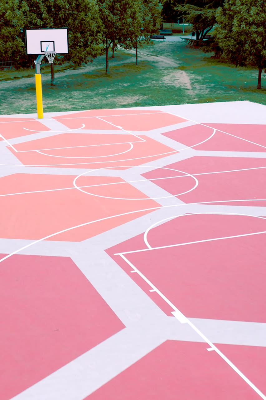 Armani Exchange Breathes New Life Into Forgotten Milanese Neighborhood  Basketball Courts