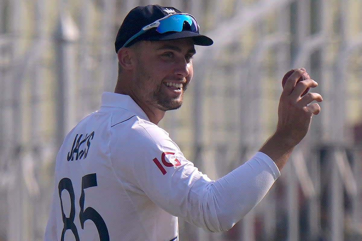 Will Jacks claimed a maiden Test five-for on his England debut (Anjum Naveed/AP) (AP)