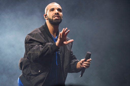 Drake, pictured here performing in Toronto in 2016, performed in Milwaukee for the first time Friday at Fiserv Forum. Press photography was not permitted.