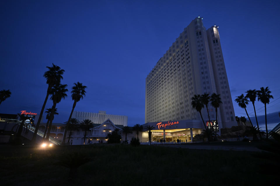 Tropicana, el tercer casino más antiguo de La Franja de Las Vegas, conocida también como Strip. (L.E. Baskow/Las Vegas Review-Journal/Tribune News Service via Getty Images) (Photo by David Becker/Getty Images)