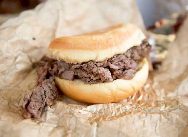 <p>Baltimore’s best-known native sandwich is without a doubt the pit beef sandwich. A pit beef sandwich is made by grilling top round beef over charcoal and then slicing it into thin strips to be served on a Kaiser roll or white bread with a horseradish sauce.</p>