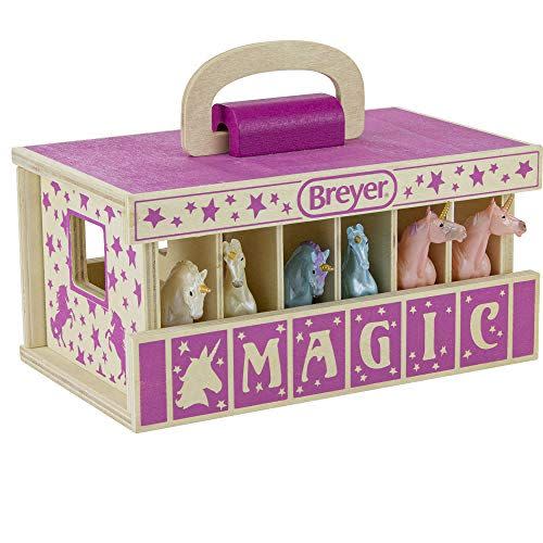 1) Breyer Unicorn Magic Wooden Stable