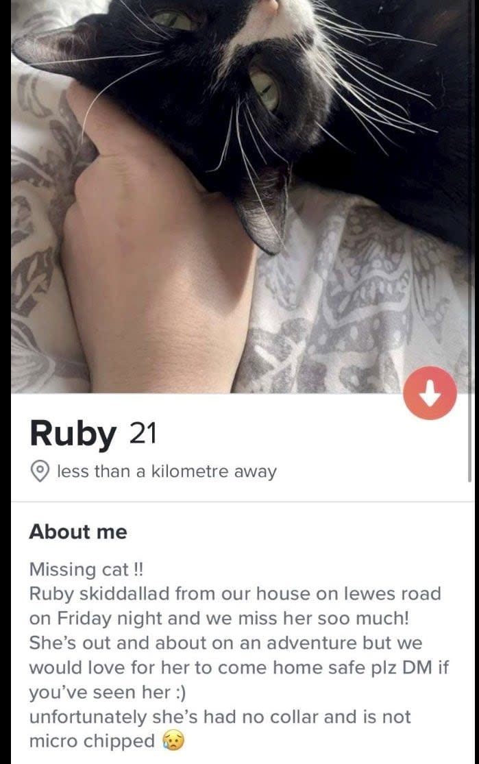Ruby dating app profile - Erin Johansen/SWNS