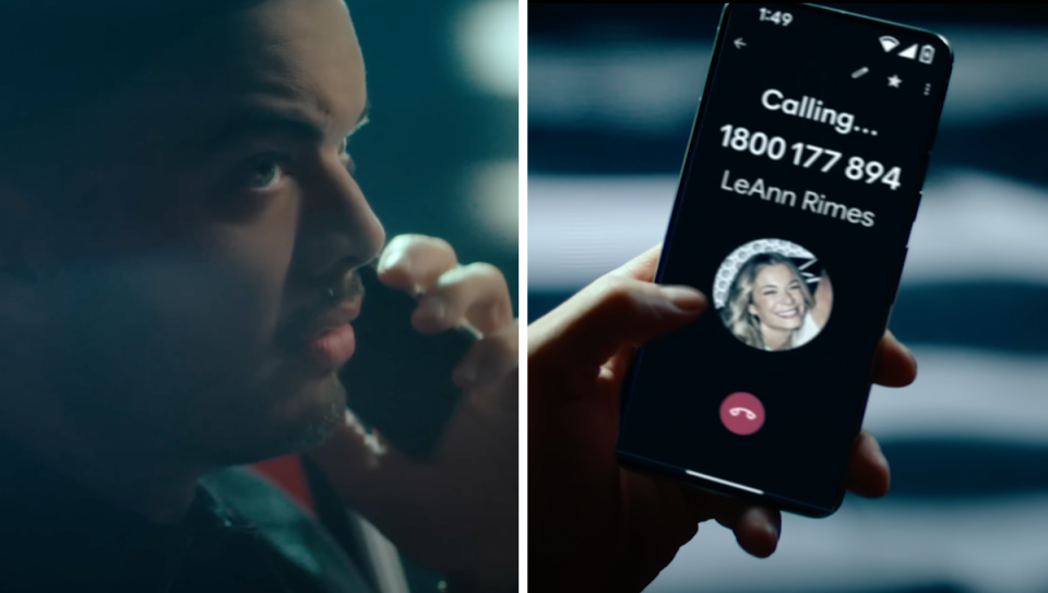 The Voice's Guy Sebastian calling LeAnn Rimes in the new promo.