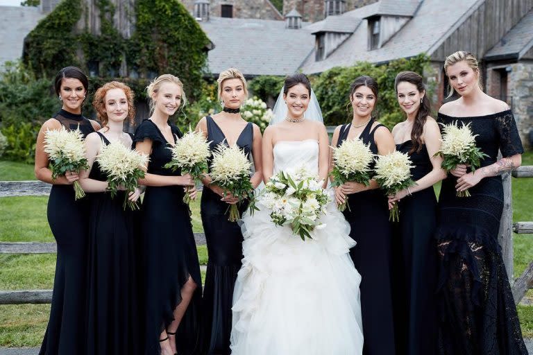 Hailey Ireland Baldwin bridesmaids wedding