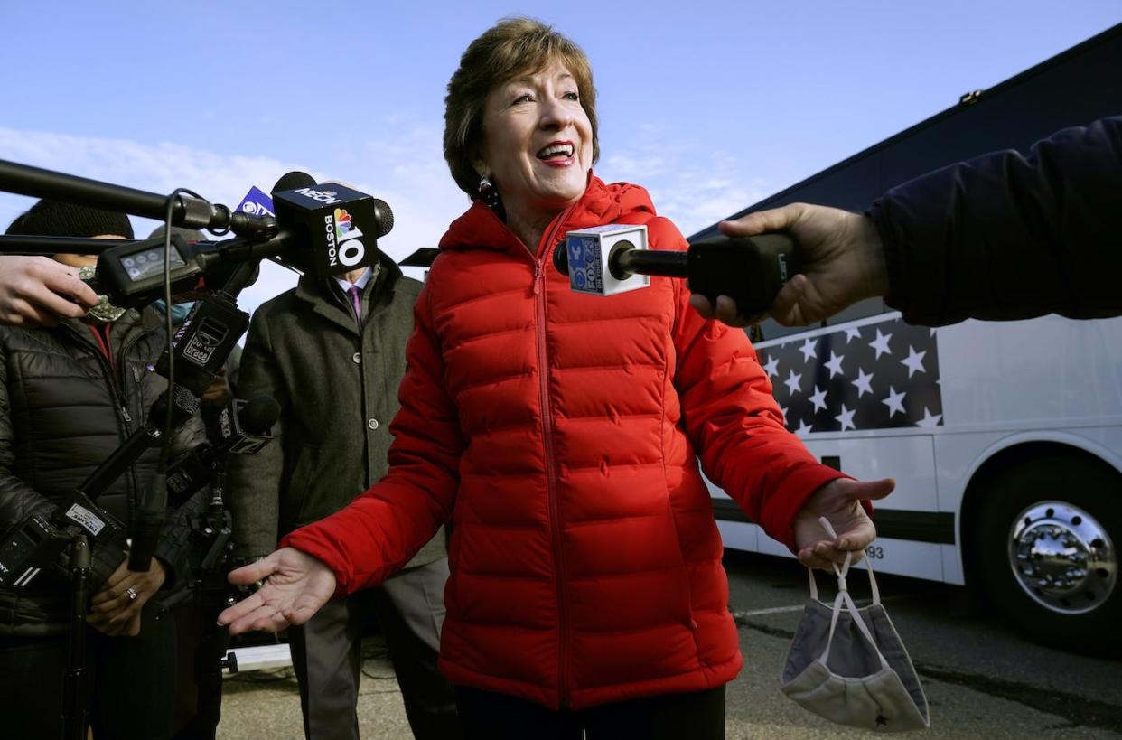 In Maine's 2020 Senate race, not one poll showed the GOP incumbent, Susan Collins, in the lead. But she trounced her Democratic challenger by 9 points. <a href="https://newsroom.ap.org/detail/Election2020SenateCollins/4302c0740b4541308ff14ebe8a102b81/photo?Query=susan%20collins%20sara%20gideon&mediaType=photo&sortBy=&dateRange=Anytime&totalCount=81&currentItemNo=0" rel="nofollow noopener" target="_blank" data-ylk="slk:AP Photo/Robert F. Bukaty;elm:context_link;itc:0;sec:content-canvas" class="link ">AP Photo/Robert F. Bukaty</a>