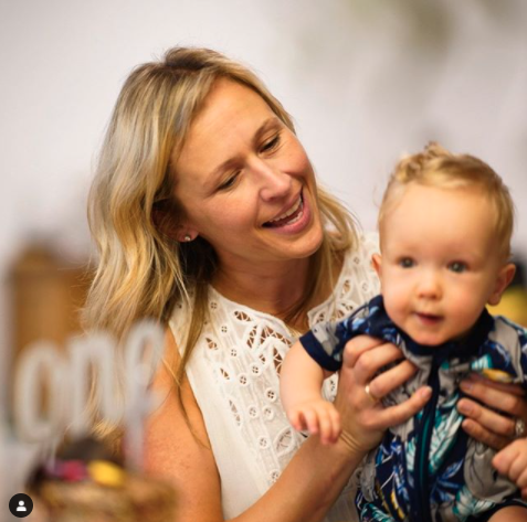 Lauren Zonfrillo with baby Alfie. Jock Zonfrillo opened up about Alfie's premature birth and hospital stay on Instagram. 