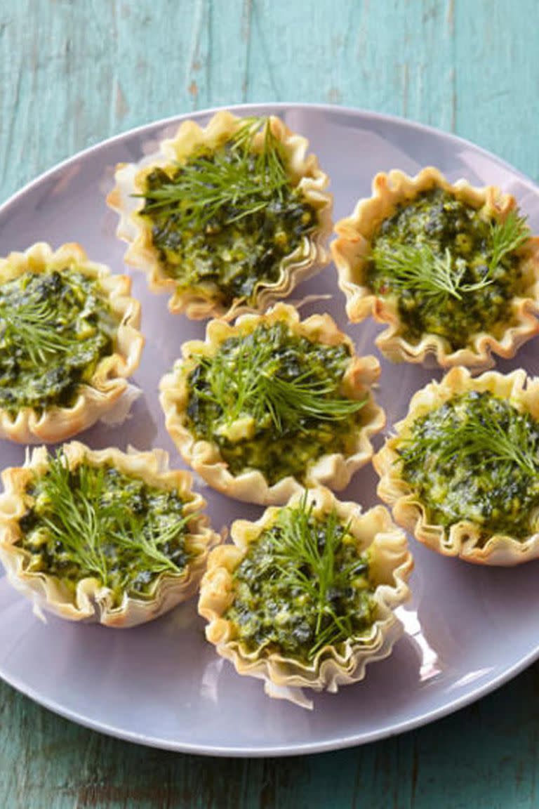 Feta and Spinach Tartlets