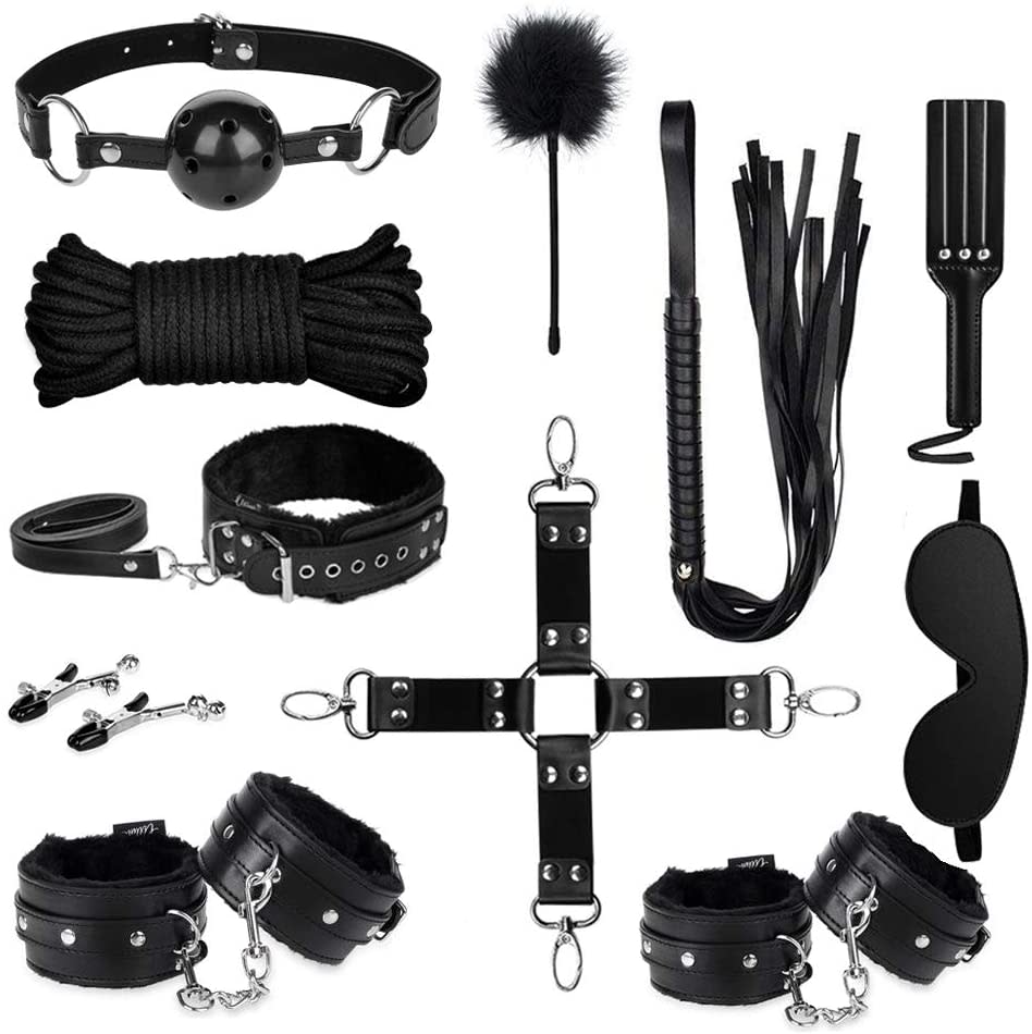 best gay sex toy, UTIMI 11-Piece Leather Bondage Set