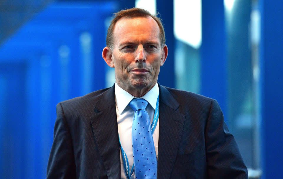 Former Prime Minister Tony Abbott (pictured here last year) has shared his grievances with Macklemore performing the hit song. Source: Getty