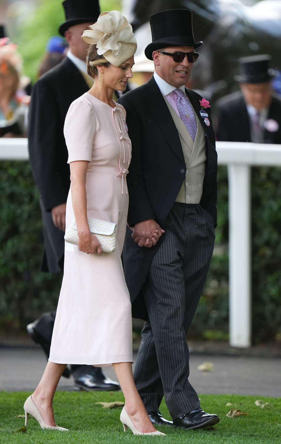 Peter Phillips et sa compagne Harriet Sperling main dans la main au Royal Ascot