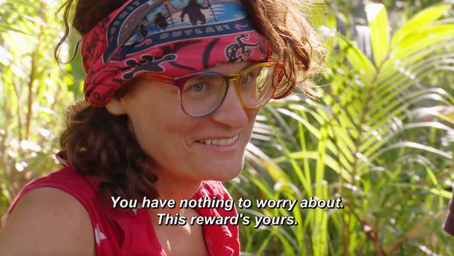 <p>CBS</p> Liz Wilcox on 'Survivor 46'