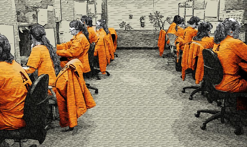 Televerde, an integrated sales and marketing technology organization, pays prisoners the state minimum wage. But after deductions, prisoners earn much less.