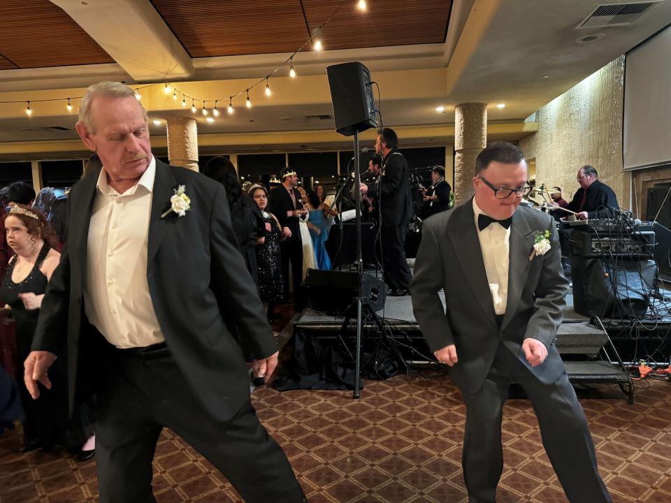 Bill Vegt and Troy Polak showed off their moves at The Gala: Special Stars Come Out Tonight in Palm Desert, Calif., Jan. 13, 2024.