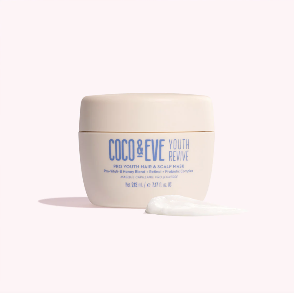 <p><a href="https://go.redirectingat.com?id=74968X1596630&url=https%3A%2F%2Fwww.cocoandeve.com%2Fproducts%2Fpro-youth-hair-scalp-mask&sref=https%3A%2F%2F" rel="nofollow noopener" target="_blank" data-ylk="slk:Shop Now;elm:context_link;itc:0;sec:content-canvas" class="link ">Shop Now</a></p><p>Pro Youth Hair & Scalp Mask</p><p>cocoandeve.com</p><p>$39.00</p><span class="copyright">cocoandeve.com</span>