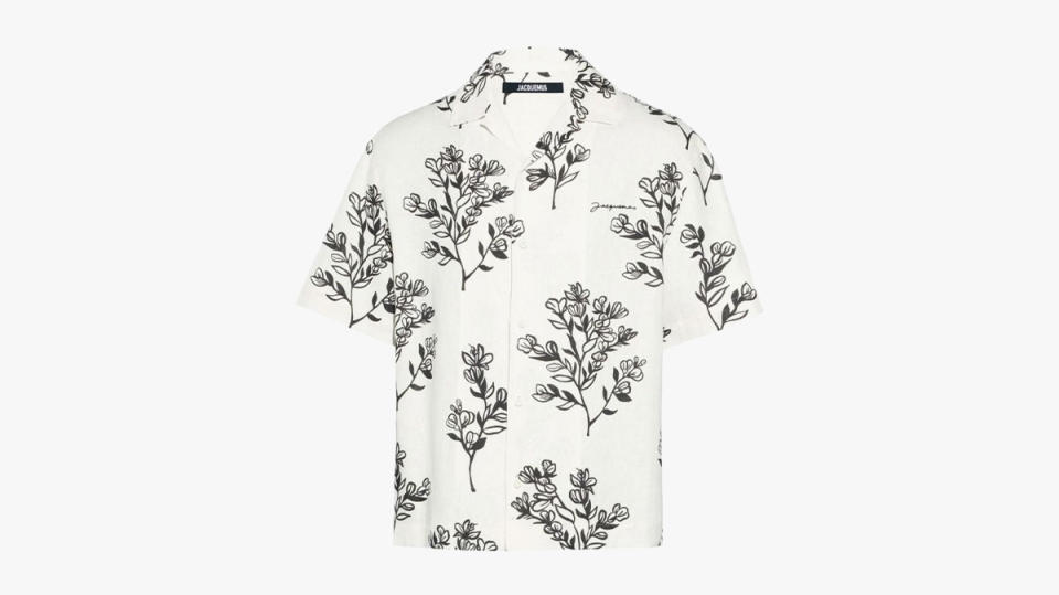 Jacquemus White La Chemise Jean Linen Shirt