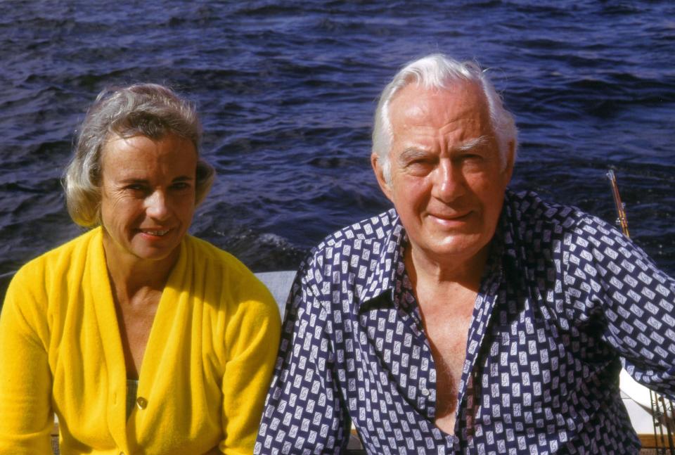 Sandra Day O'Connor and Chief Justice Warren Burger on Lake Powell.