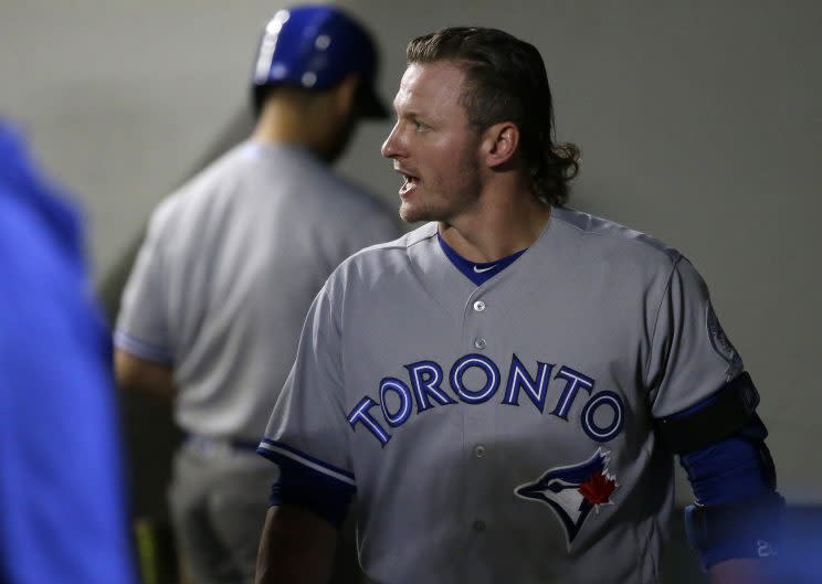 Josh Donaldson isn't afraid to express his displeasure on a baseball field. (AP Photo/Ted S. Warren)