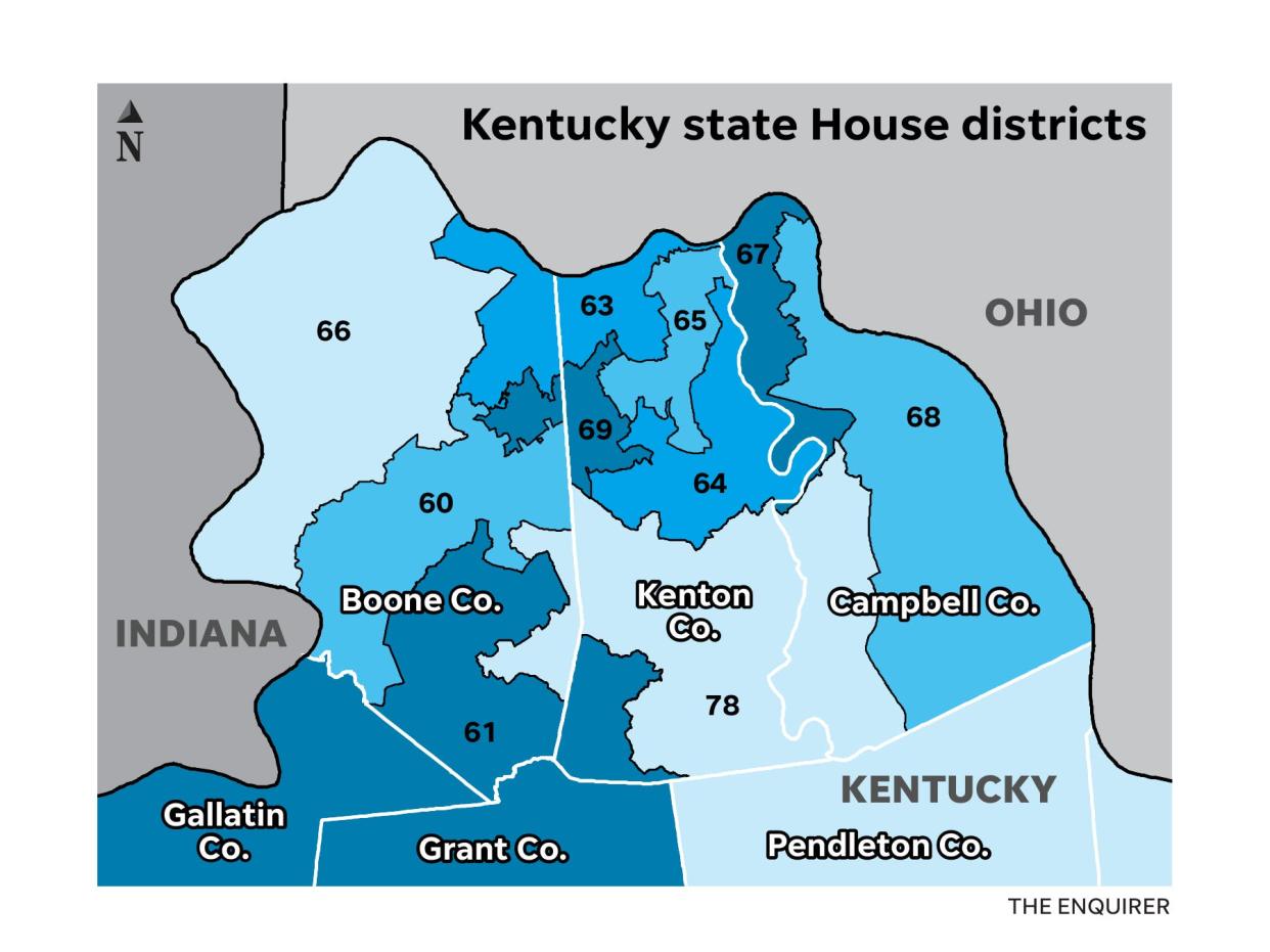 Northern Kentucky state house districts
