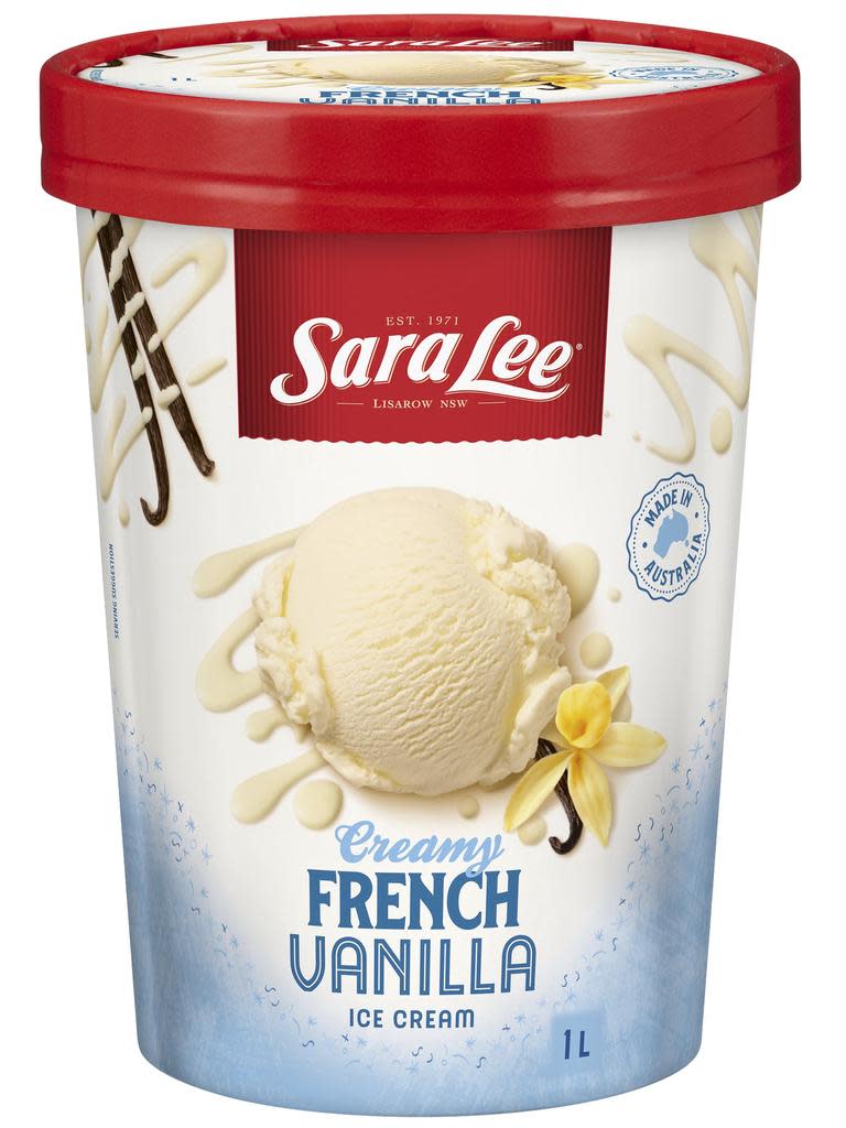 Sara Lee’s popular French Vanilla ice-cream. Picture: Supplied