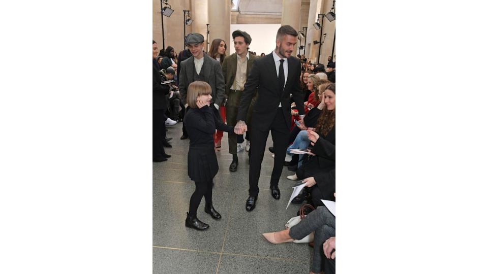  Harper Beckham at a Victoria Beckham show during London Fashion Week February 2019 at Tate Britain