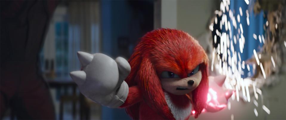 SONIC THE HEDGEHOG 2, Knuckles (voice: Idris Elba), 2022. © Paramount Pictures / Courtesy Everett Collection