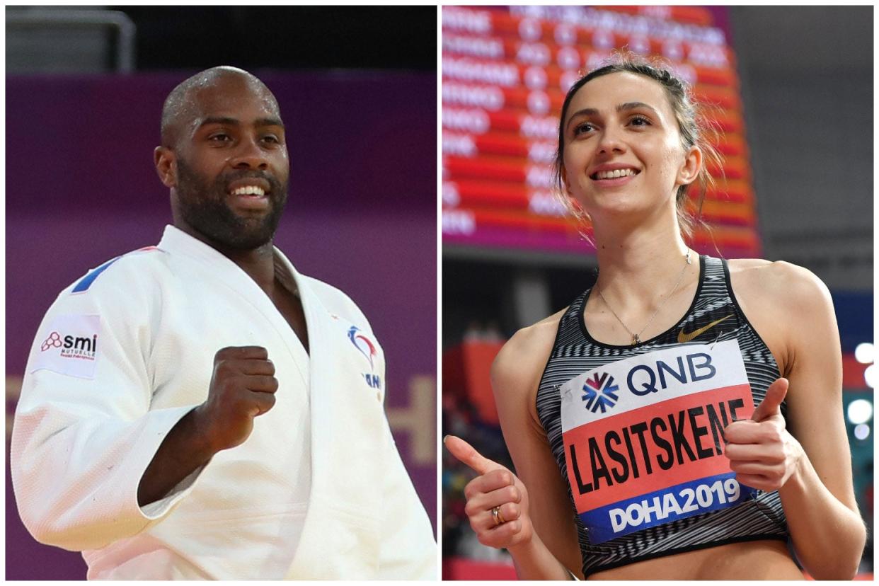 Teddy Riner and Mariya Lasitskene  (ES Composite)