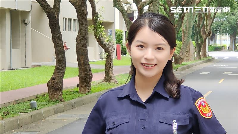 許于婕目前在警大受訓。（圖／記者莊淇鈞攝影）