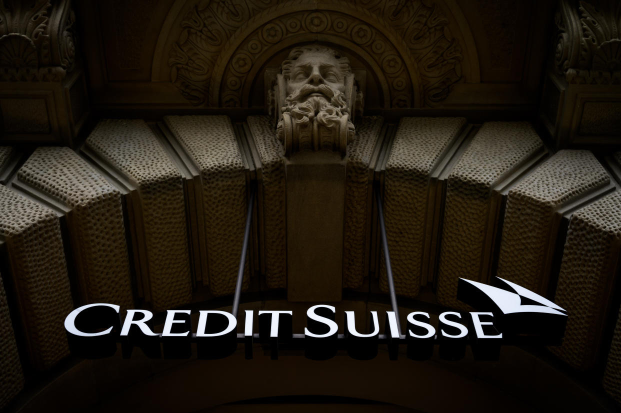 Shares in Credit Suisse sunk after it warned of 'significant losses' linked to the blow up at Archegos Capital. Photo: Fabrice Coffrini/AFP via Getty Images