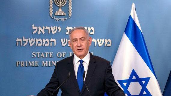 El primer ministro de Israel, Benjamin Netanyahu